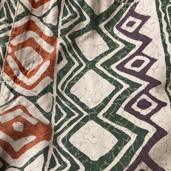 Not Guilty Retro Funky Maximalist Tribal 100% Cotton Shorts 6/8‎ - Picture 6 of 6